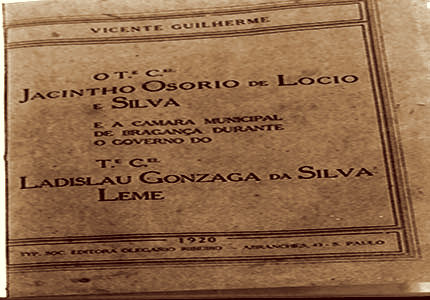 Capa do livro Jacintho Osorio de Locio e Silva.